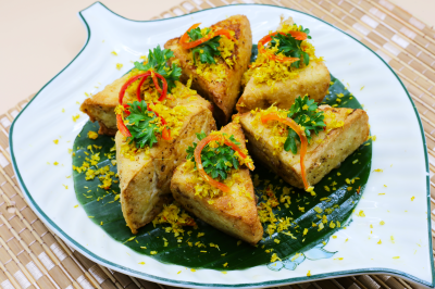 Đậu Hủ Chiên Sả Ớt - Fried tofu with lemongrass and chili