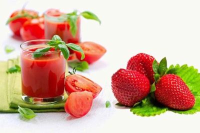 Sinh tố Dâu tây & Cà chua - Strawberry & Tomato Smoothie