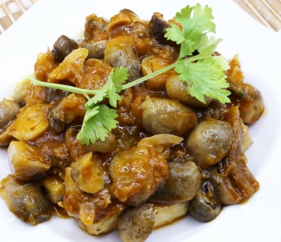 Nấm Kho Đậu Hủ - Braised mushrooms with tofu